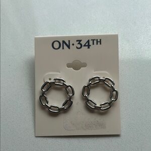 Silver Chain Link Earrings